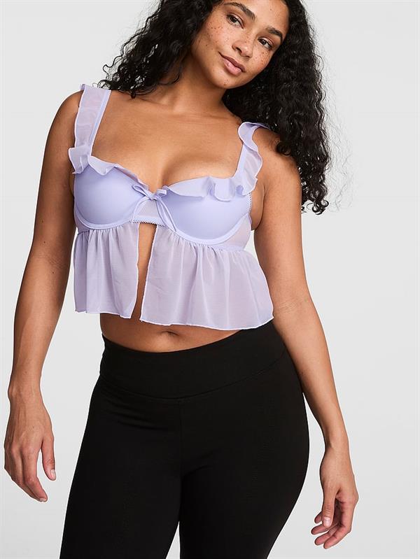 Pink Grwpink Hafif Dolgu Destekli Babydoll Sütyen ön görünüm