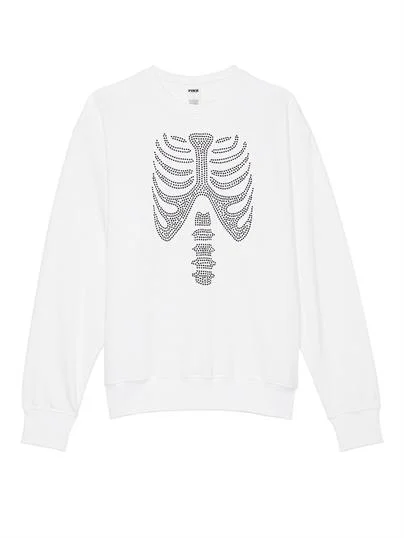 Pink Ivy Crew Tasli Polar Sweatshirt ön görünüm
