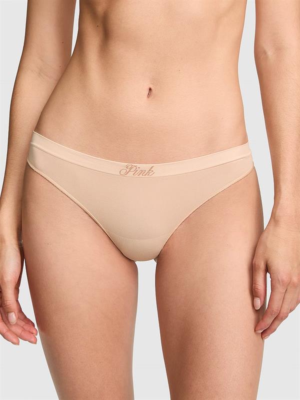 Pink Seamless Tanga