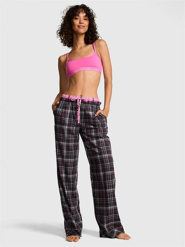 Pink Boyfriend Flanel Pijama Alti