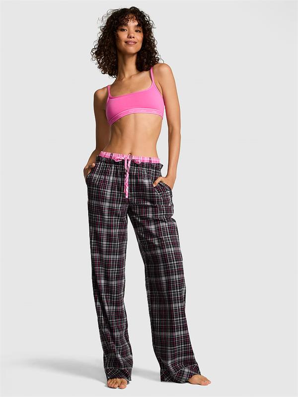 Pink Boyfriend Flanel Pijama Alti
