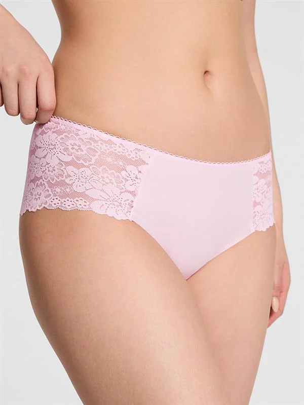 Pink Lazer Kesim Cheeky Kulot ön görünüm