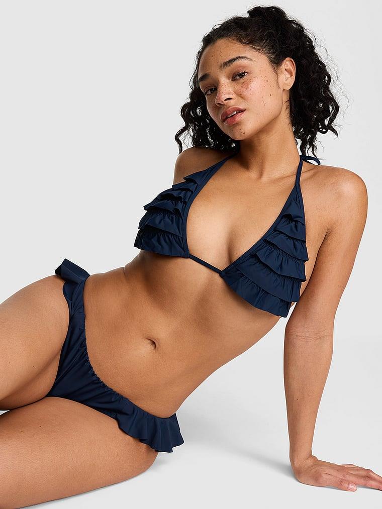 Pink Fırfırlı Bikini Alti arka görünüm