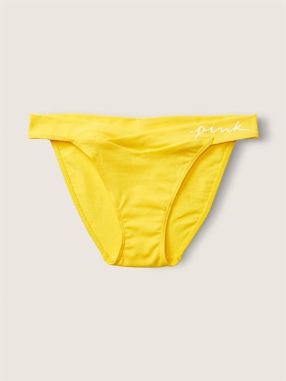 Pink Pamuk Capraz Detayli Bikini Kulot