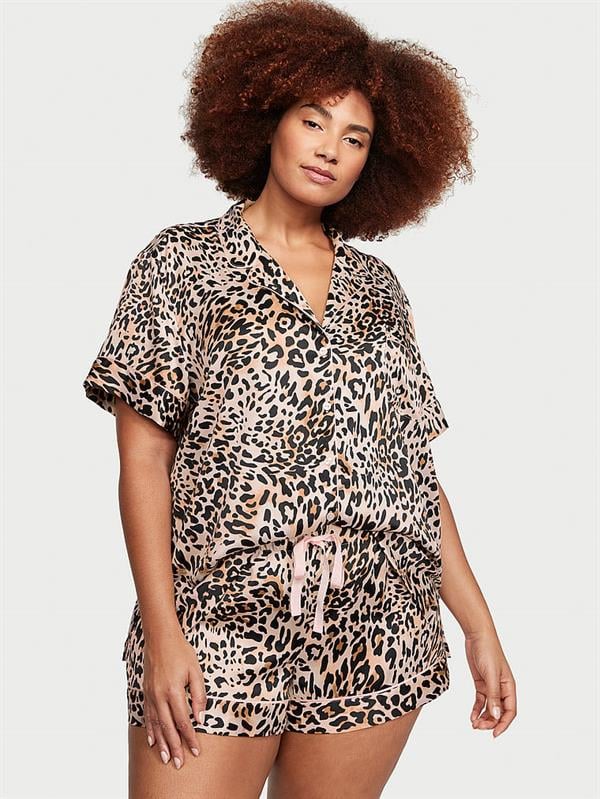 Saten Kısa Pijama Takimi