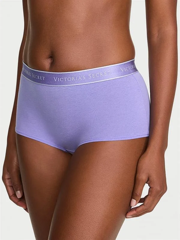 Logolu Pamuklu Boyshort Kulot ön görünüm