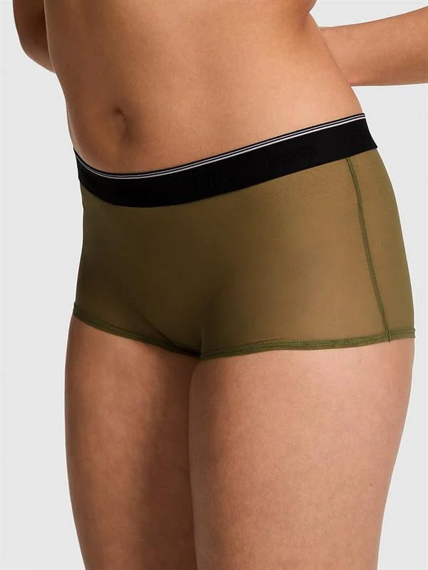 Pink Logolu Tul Boyshort Kulot