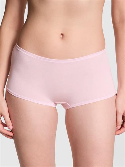 Pink Logolu Pamuklu Boyshort Kulot