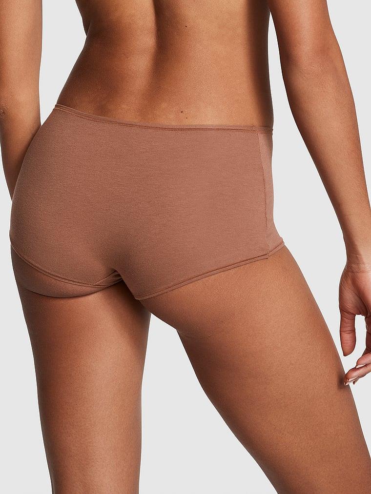 Pink Logolu Pamuklu Boyshort Kulot arka görünüm
