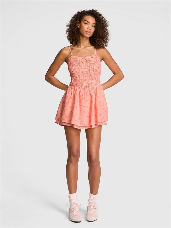Pink Buzgulu Mini Elbise