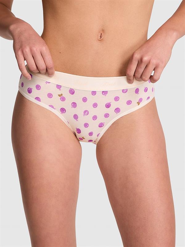 Pink Logolu Pamuklu Hiphugger Kulot