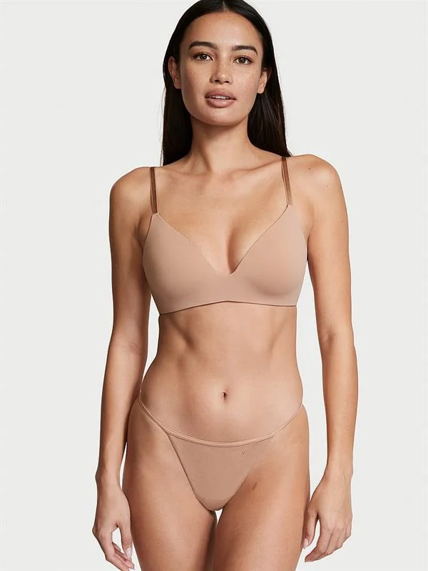 Victorias Secret Esnek Pamuk V String Kulot ön görünüm