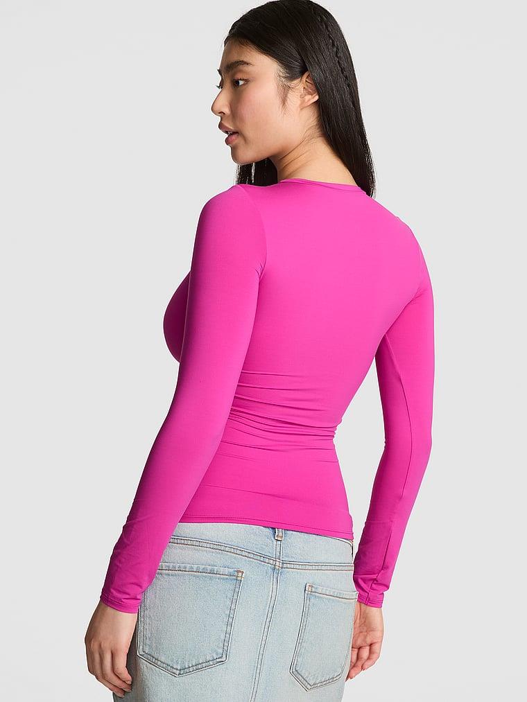 Pink Base Stretch Uzun Kollu Tisort arka görünümü