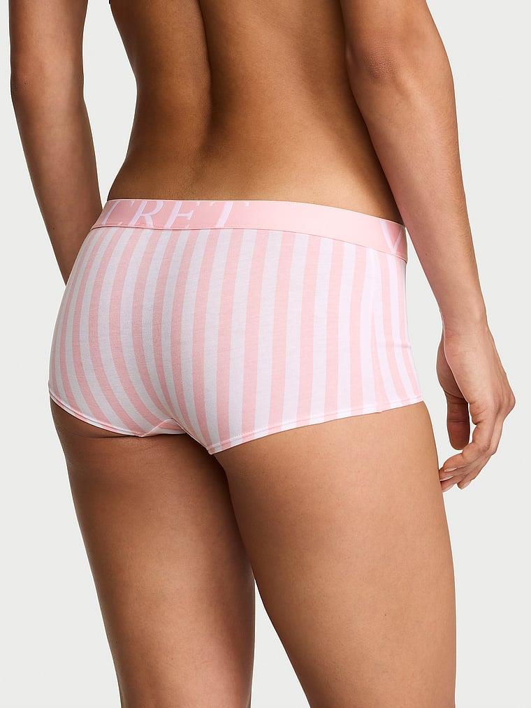 Logo Detayli Pamuklu Boyshort Kulot arka görünümü