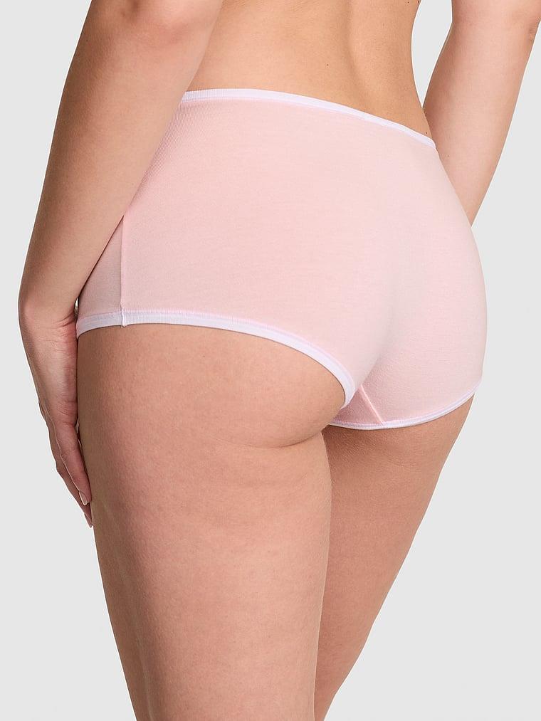 Pink Logolu Pamuklu Boyshort Kulot arka görünümü