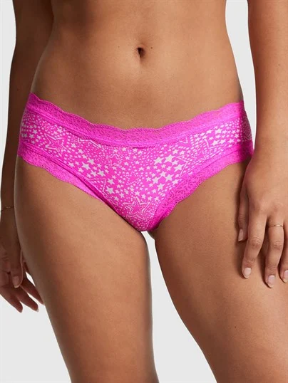 Pink Dantelli Cheekster Kulot ön görünüm