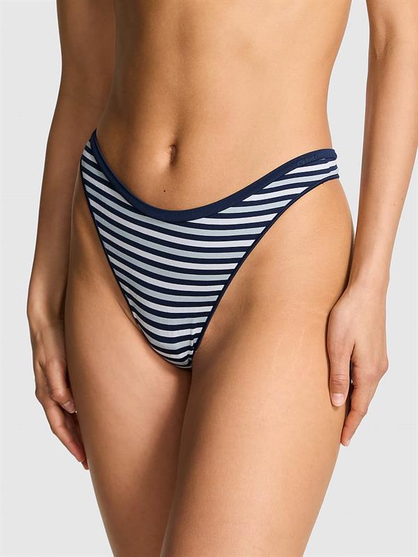 Pink Seamless Derin Bacak Kesim Tanga