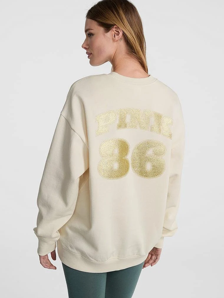 Pink Ivy Oversize Sweatshirt arka görünüm