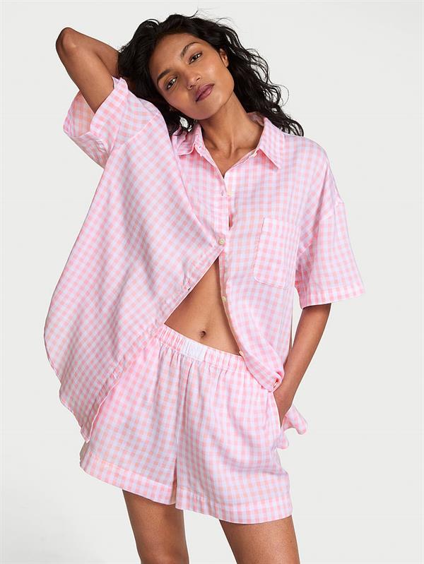 Potikareli Kısa Pijama Takimi