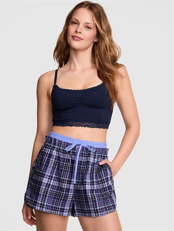 Pink Flanel Boxer Pijama Sortu