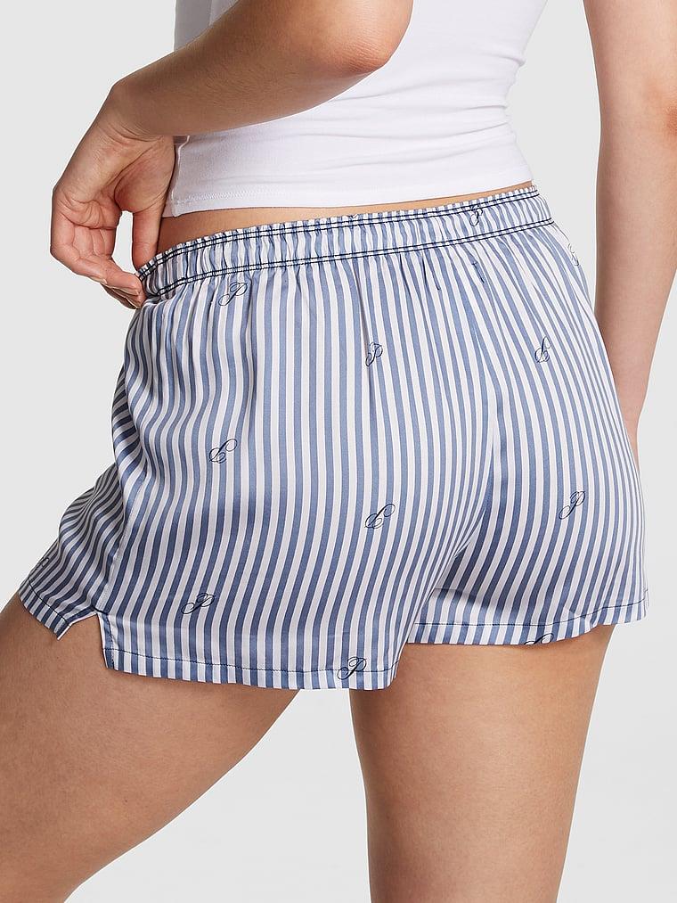 Pink Tencel Boxy Pijama Sortu arka görünüm
