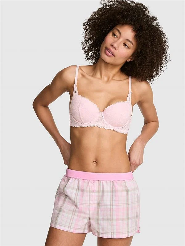 Pink Tencel Boxy Pijama Sortu
