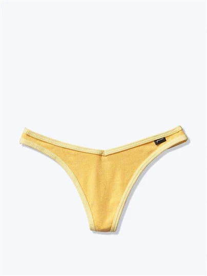 Pink Pamuk Tanga Kulot