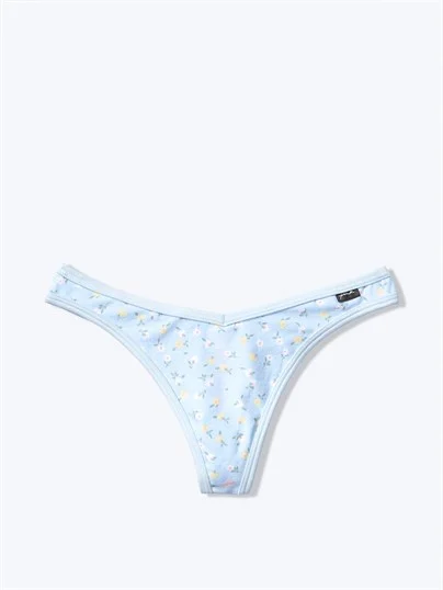 Pink Pamuk Tanga Kulot