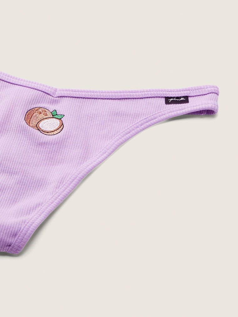 Pink Pamuklu Tanga Kulot arka görünümü