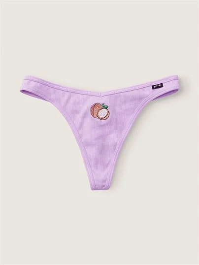 Pink Pamuklu Tanga Kulot ön görünüm