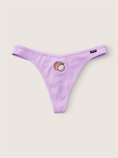 Pink Pamuklu Tanga Kulot