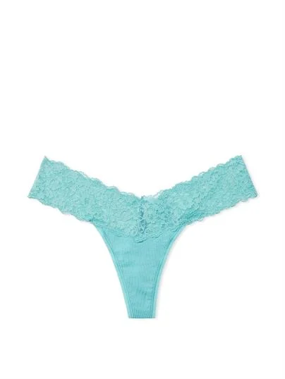 Posey Beli Dantelli Pamuklu Tanga ön görünüm