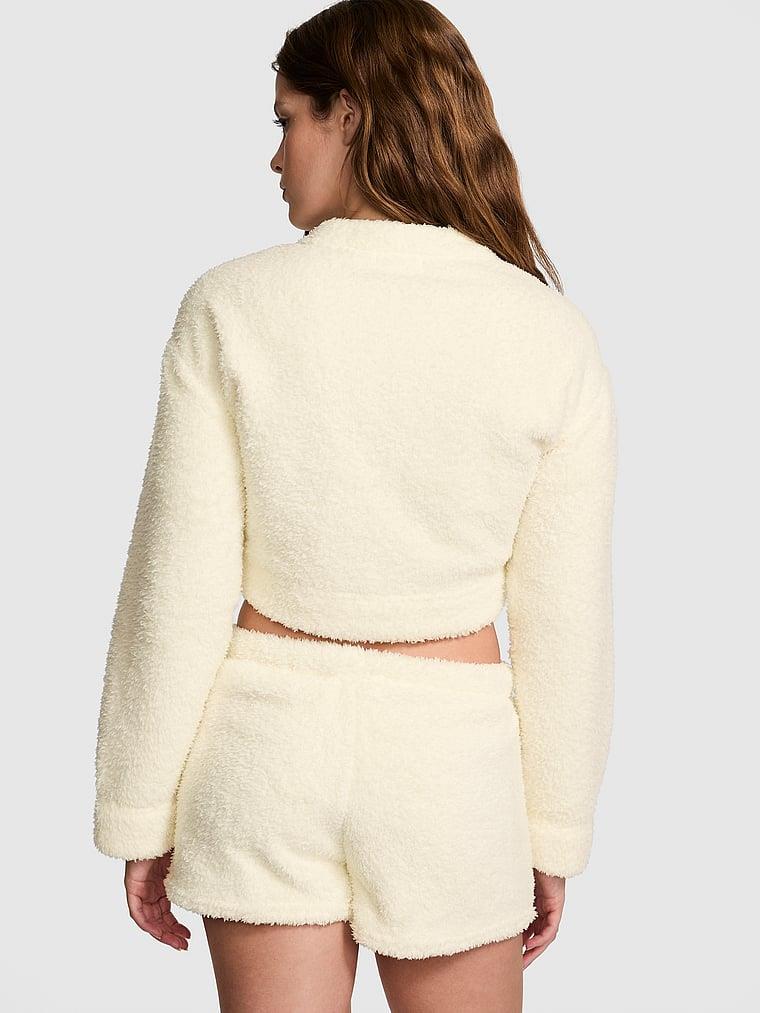 Pink Co Zzzy Pelus Crop Hirka arka görünümü