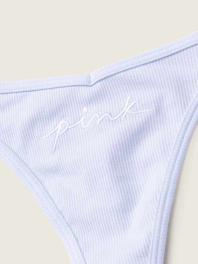 Pink Pamuk Tanga Kulot arka görünümü