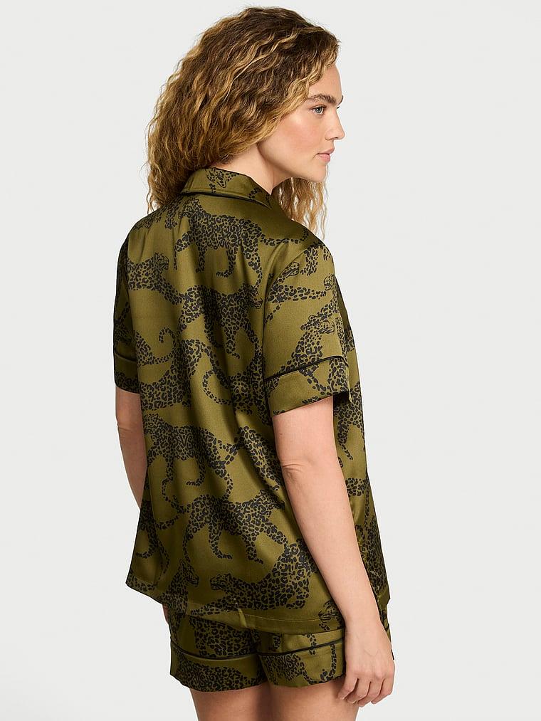 Saten Kısa Pijama Takimi arka görünümü