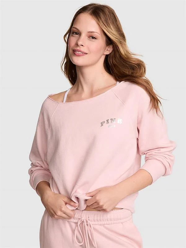 Pink Ivy Omzu Acik Sweatshirt ön görünüm