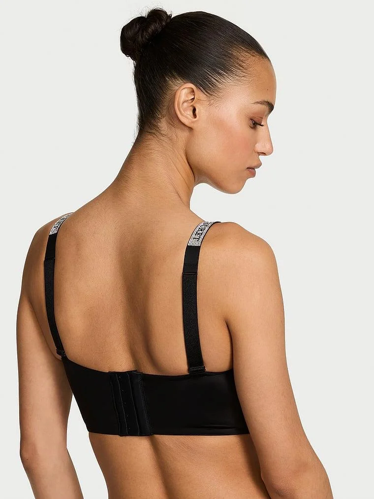Işıltılı Askili Longline Demi Sütyen arka görünüm