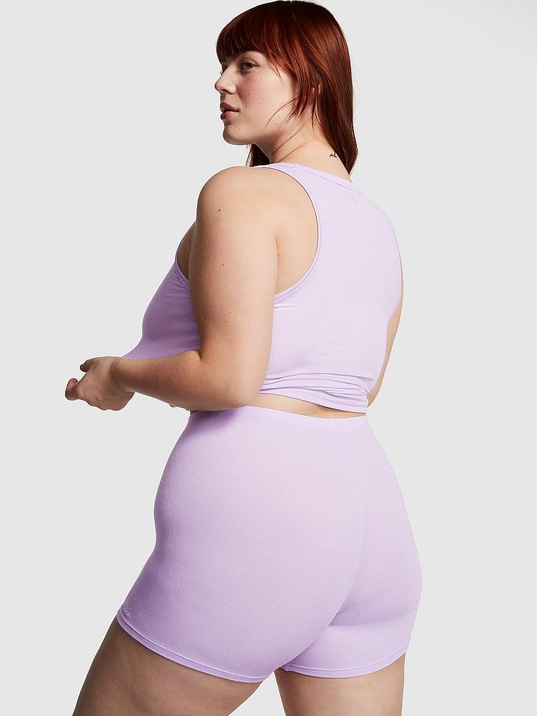 Pink Fitilli Modal Biker Sort arka görünümü