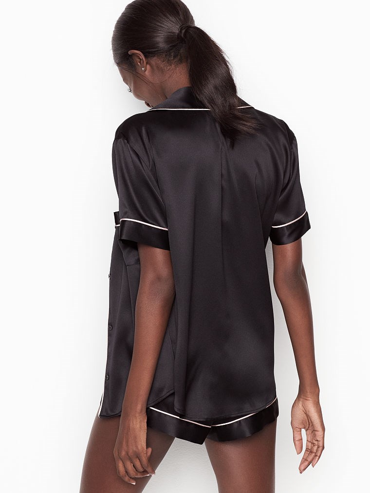 Saten Boxer Pijama arka görünümü