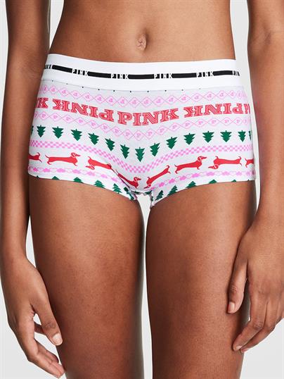 Pink Logolu Boyshort Kulot ön görünüm