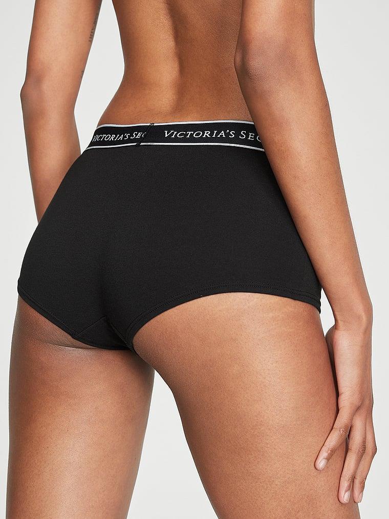 Logolu Pamuklu Boyshort Kulot arka görünümü