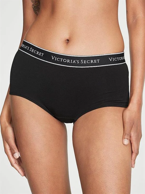 Logolu Pamuklu Boyshort Kulot