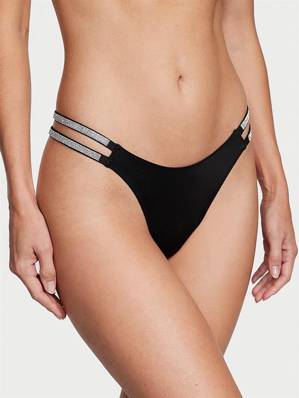 Işıltılı Cift Askili Smooth Tanga