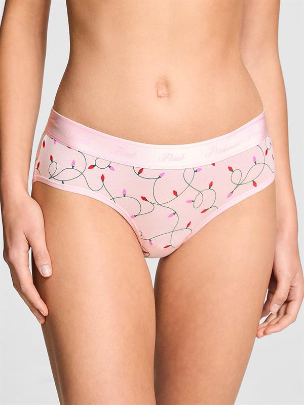 Pink Logolu Pamuklu Hiphugger Kulot ön görünüm