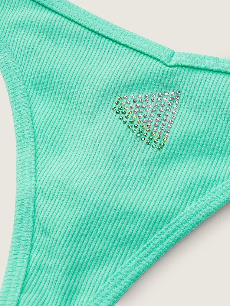 Victorias S Secret Pink Pamuklu Tanga arka görünüm