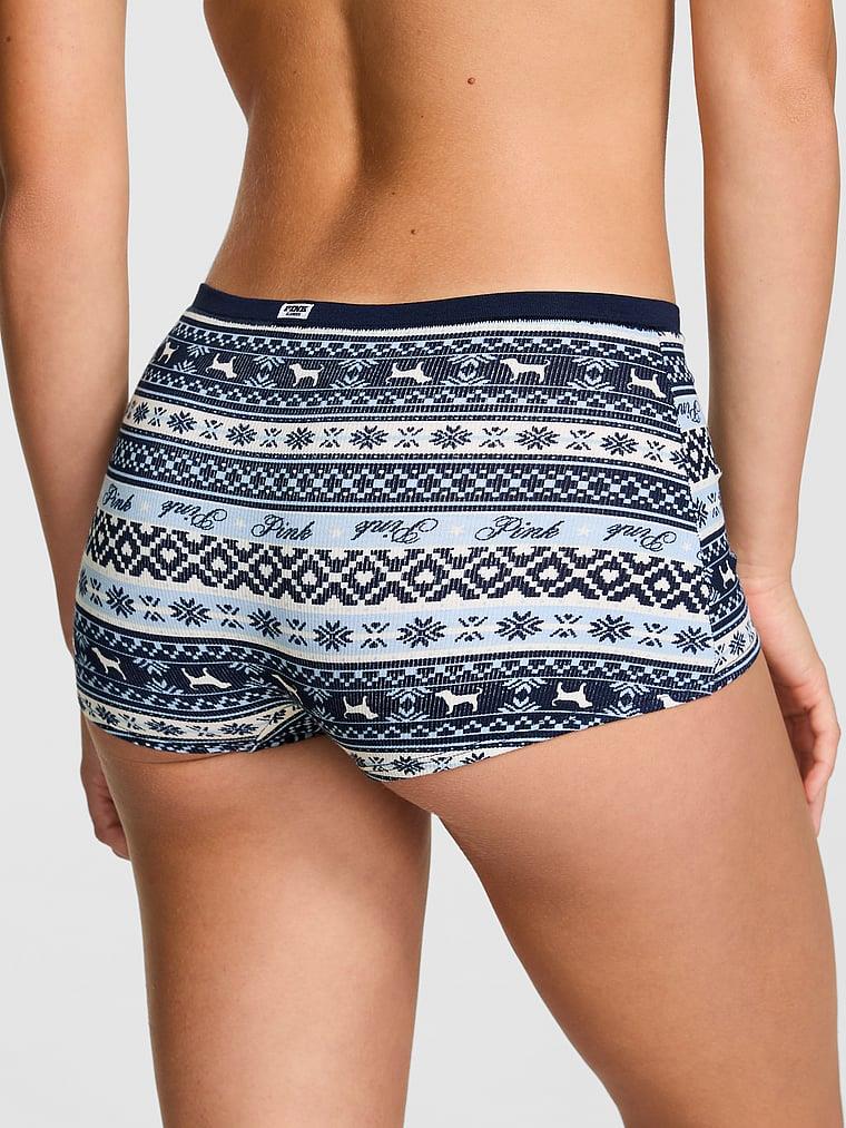 Pink Pamuklu Boyshort Kulot arka görünüm