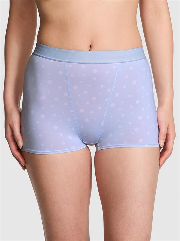 Pink Mikro Logolu Yüksek Bel Boyshort Kulot
