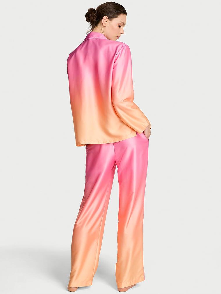 Signature Saten Uzun Pijama Takimi arka görünümü
