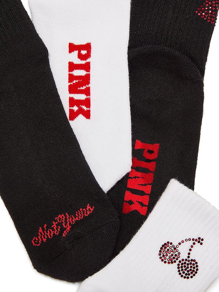 Pink 2li Paket Kısa Corap arka görünüm