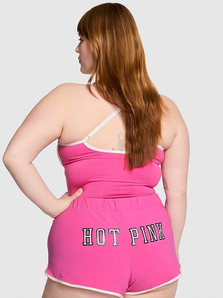 Pink Pamuklu Modal Mini Sort arka görünüm